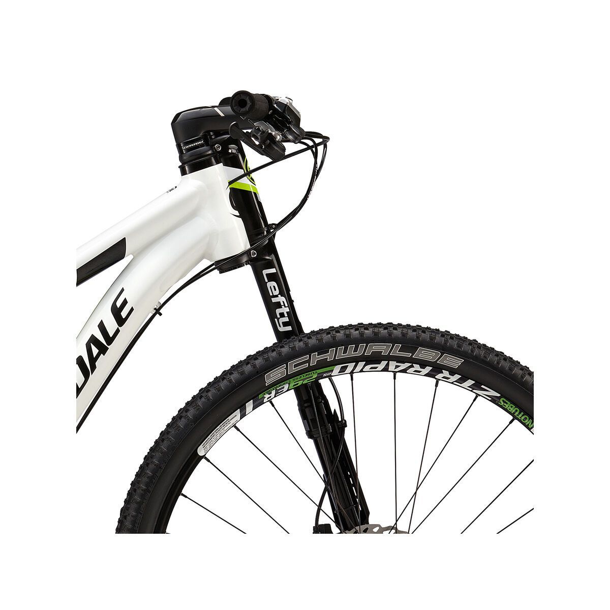 Cannondale Scalpel 29 4, magnesium white with berzerker green, jet black - Bild 5