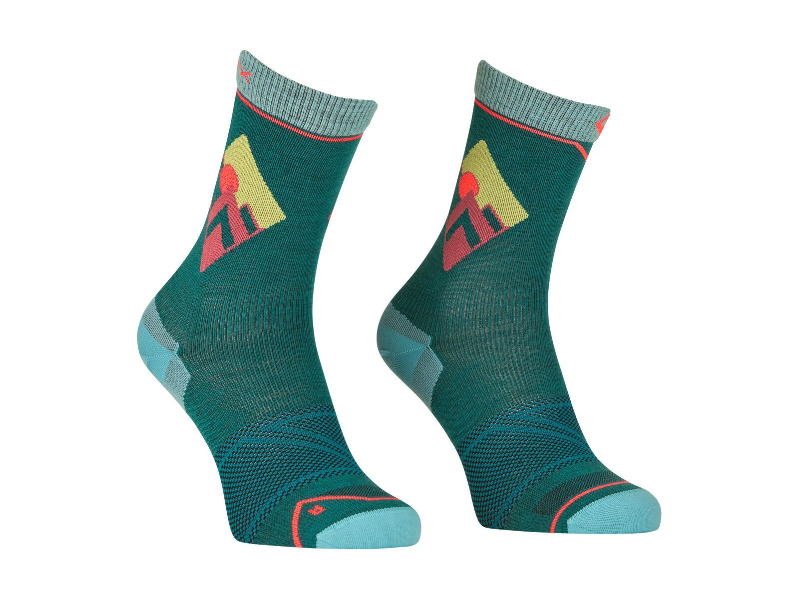 Ortovox Alpine Light Comp Mid Socks W, pacific green - Bild 1