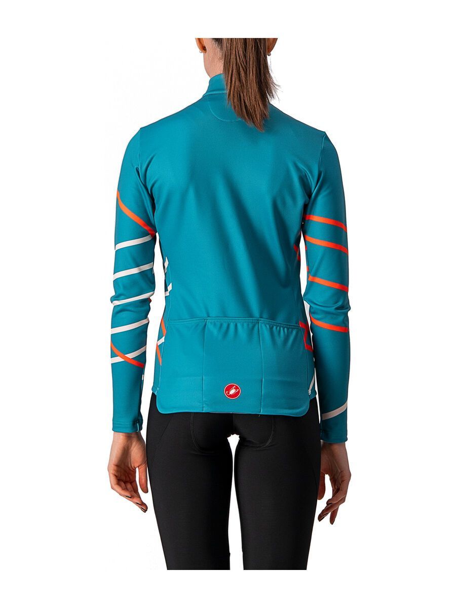Castelli Diagonal Jersey FZ, teal blue/pink - Bild 2