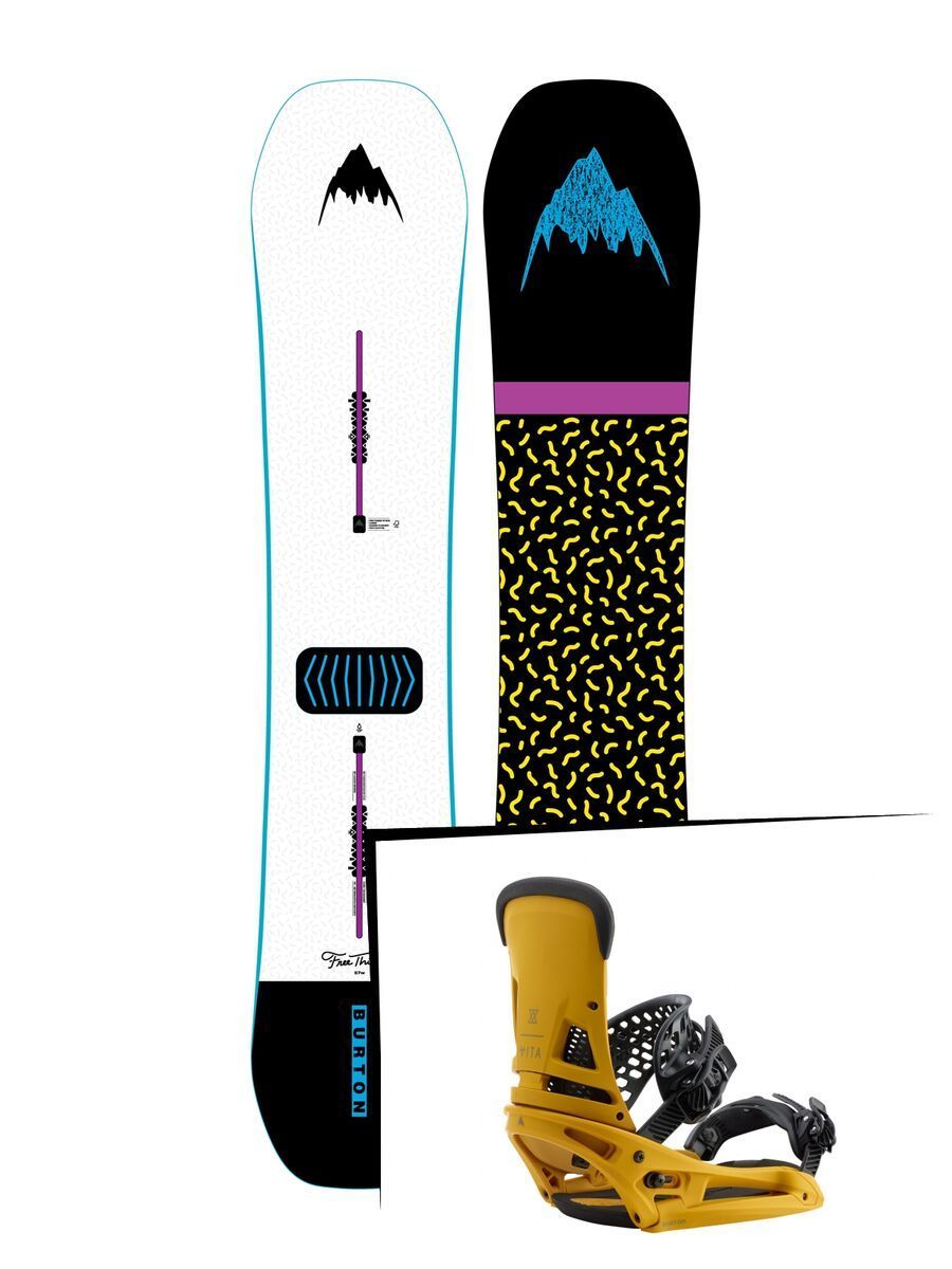 Set: Burton Free Thinker Wide 2019 + Burton Malavita EST colonel mustard - Bild 1