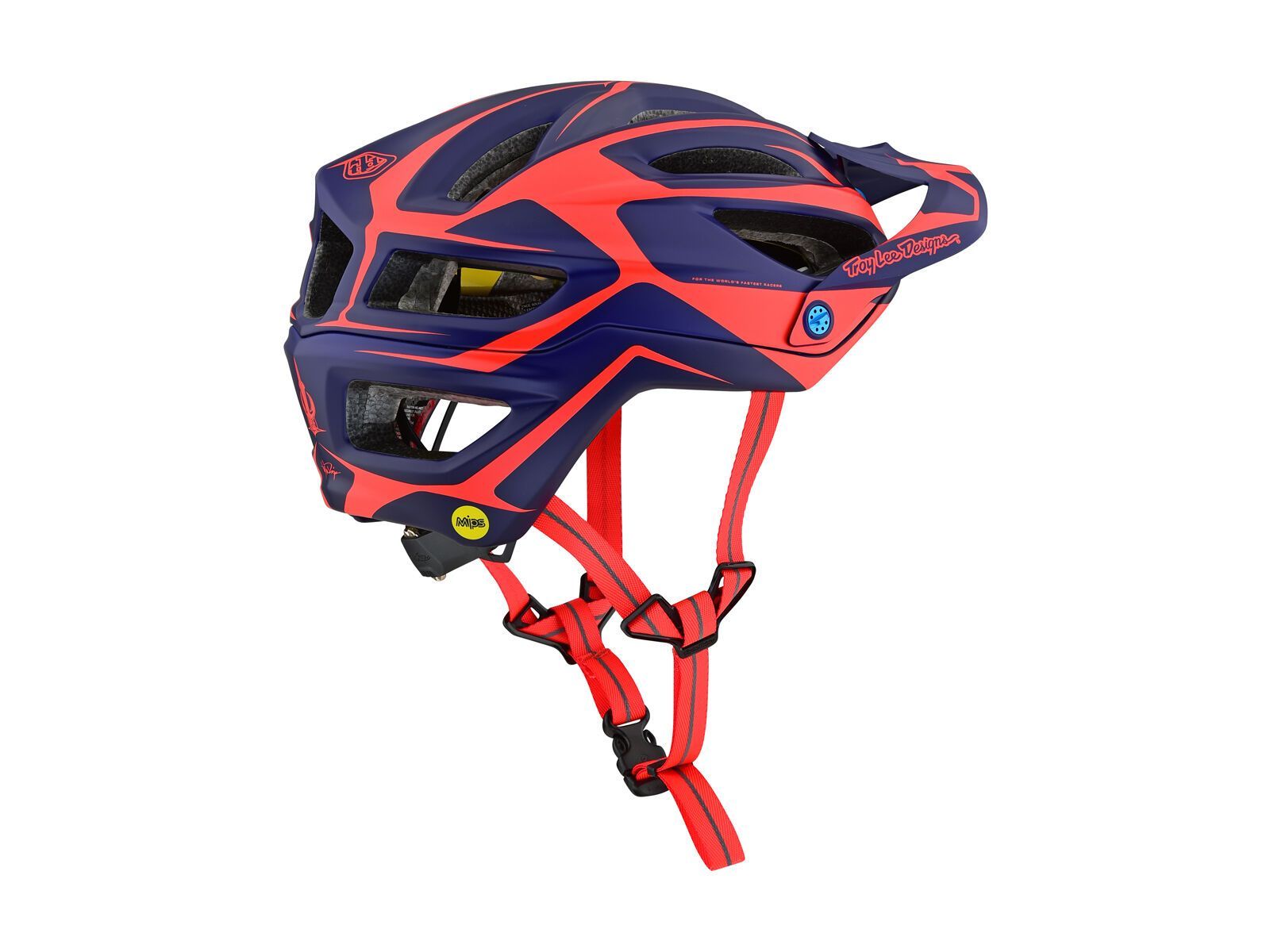TroyLee Designs A2 Dropout Helmet MIPS, navy/orange - Bild 2