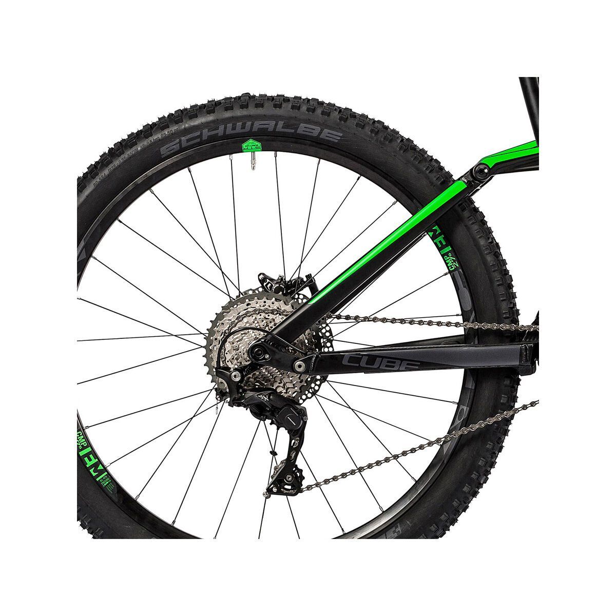 Cube Stereo Hybrid 140 HPA Race 500 27.5, black´n´green - Bild 4