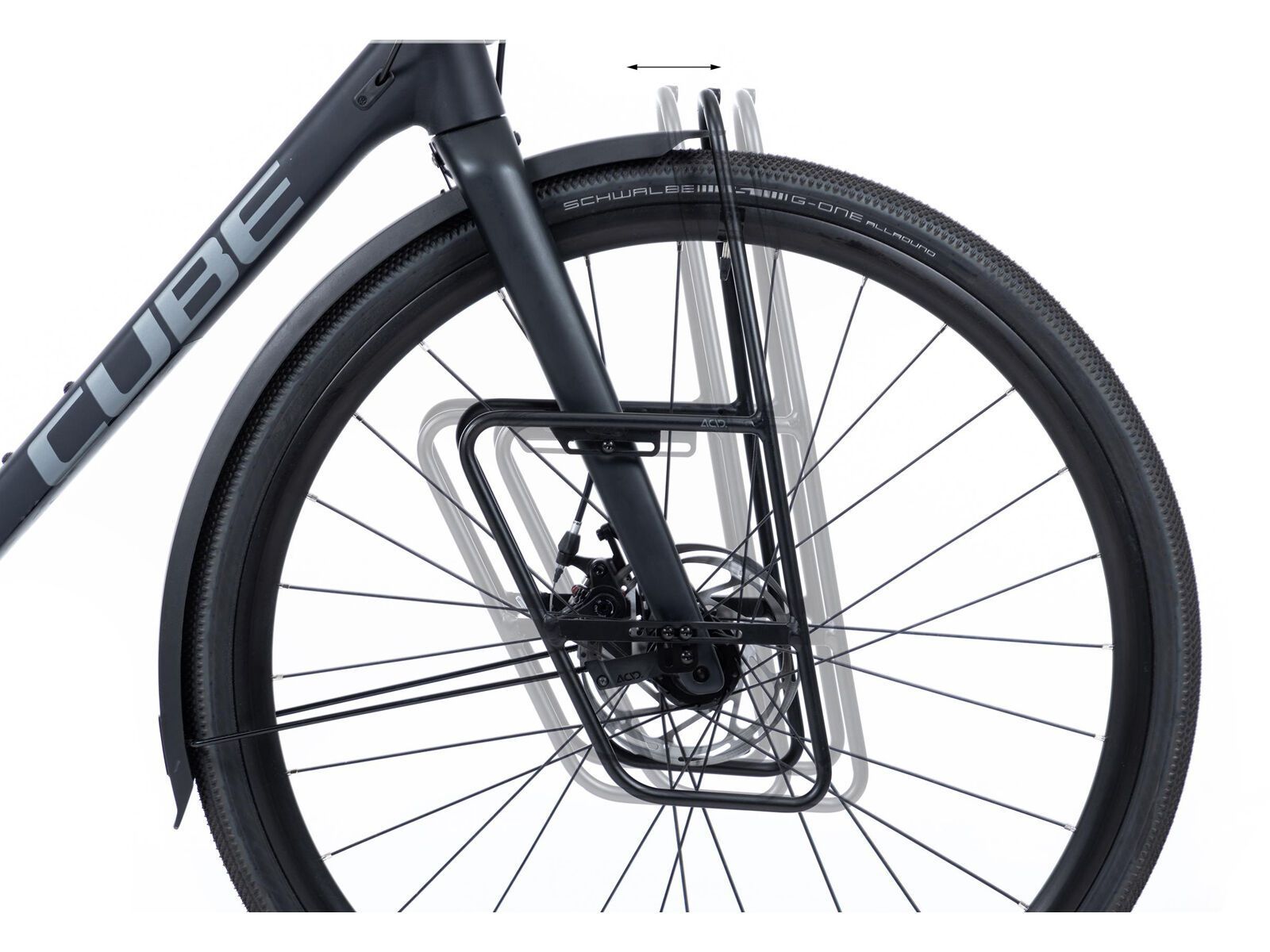 Cube Acid Frontgepäckträger Fork Lowrider, black - Bild 3