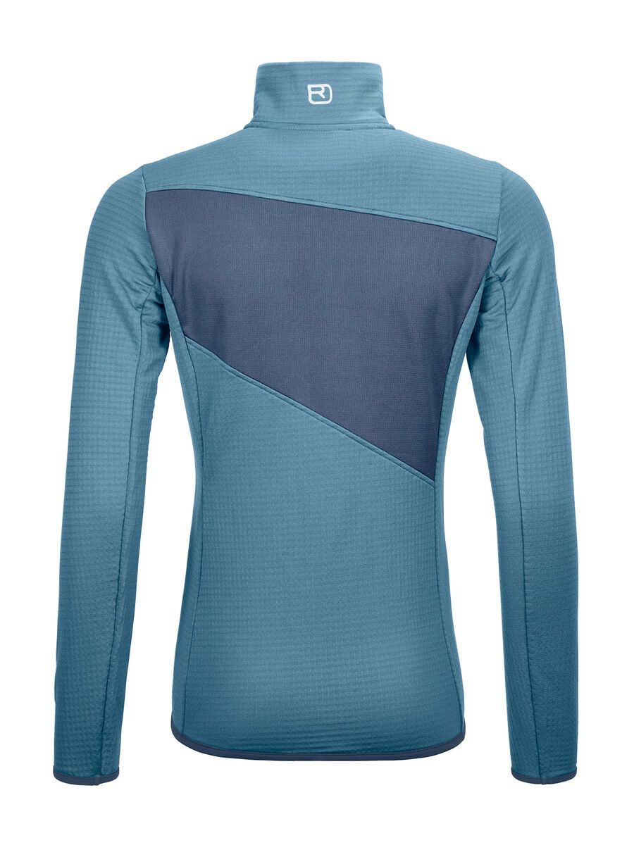 Ortovox Merino Fleece Grid Jacket W, light blue - Bild 2