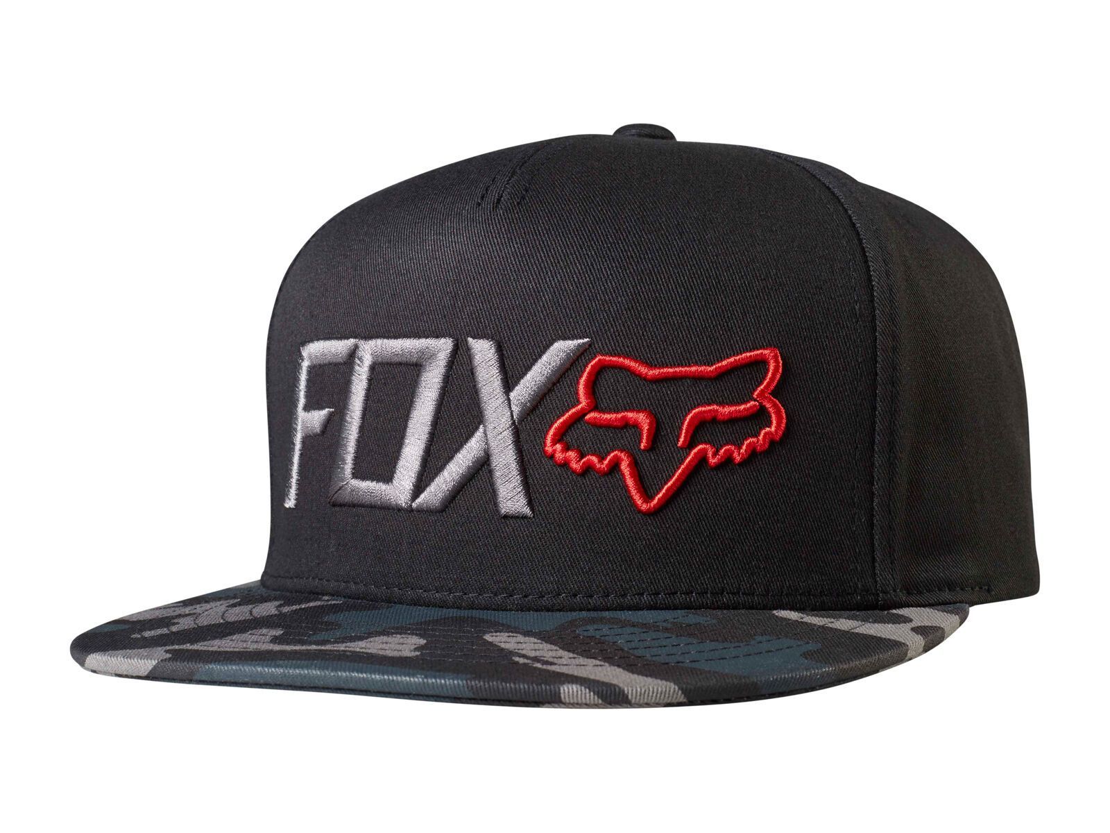 Fox Obsessed Snapback, black camo - Bild 1