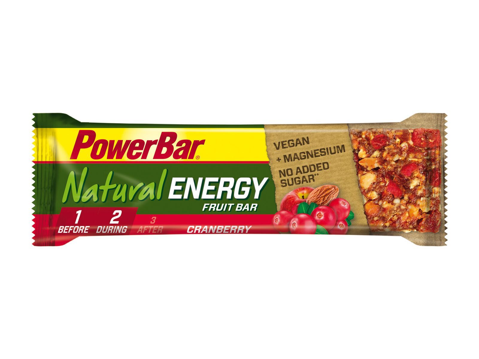 PowerBar Natural Energy Fruit Bar (Vegan) - Cranberry - Bild 1