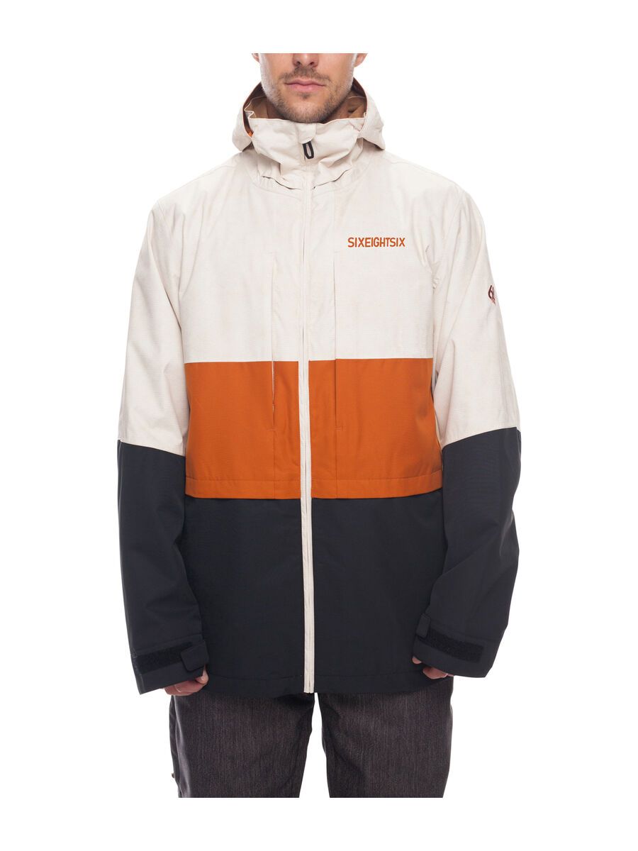 686 Men's Smarty 3-in-1 Form Jacket, bone wash colorblock - Bild 1