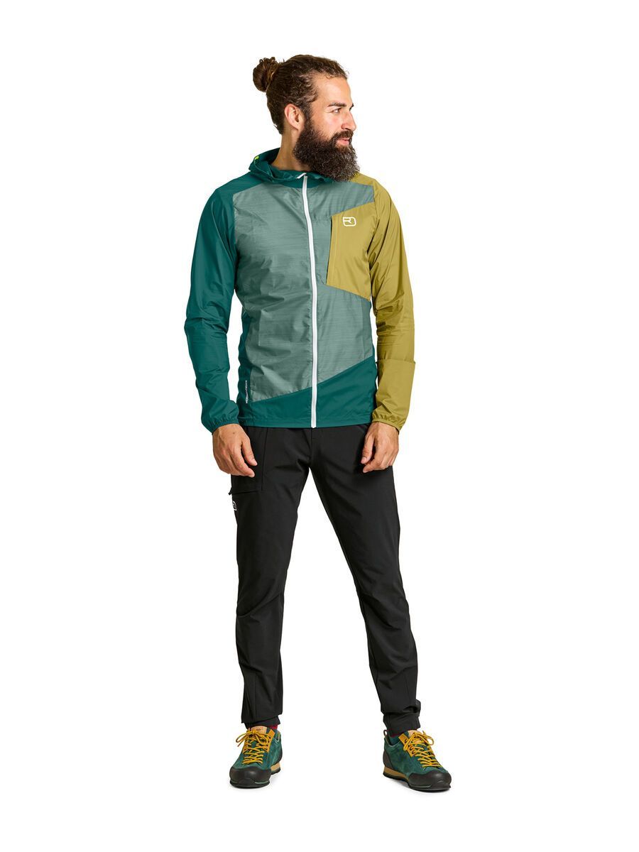 Ortovox Merino Protect Windbreaker Jacket M, arctic grey - Bild 6