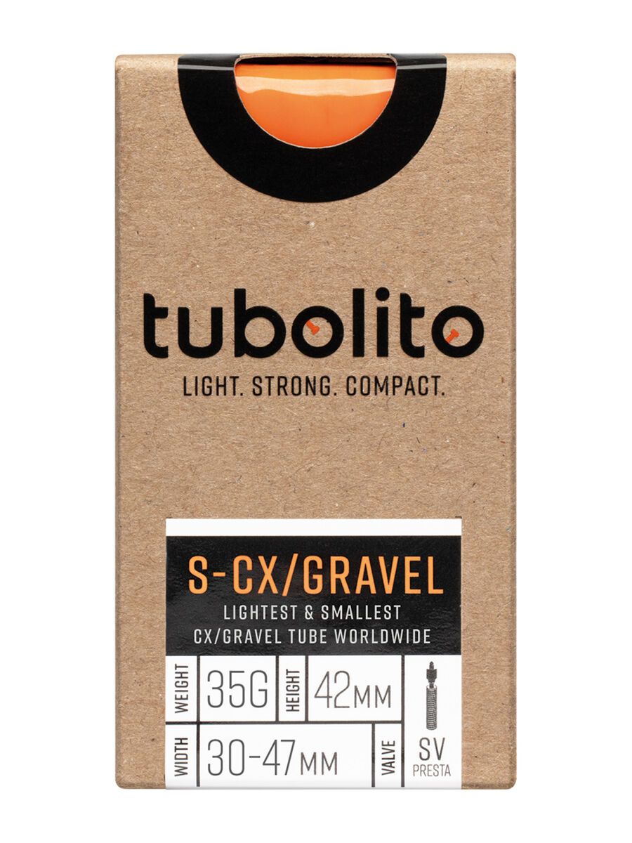 Tubolito S-Tubo CX/Gravel 42 mm - 700C/650B x 30-47, orange - Bild 2