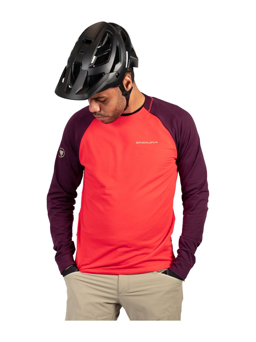 Endura SingleTrack Fleece, aubergine - Bild 1