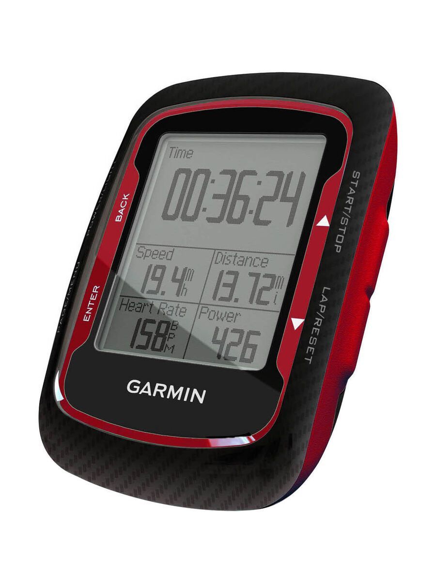 Garmin Edge 500 (Bundle mit Brustgurt + Trittfrequenzsensor), schwarz/rot - Bild 1