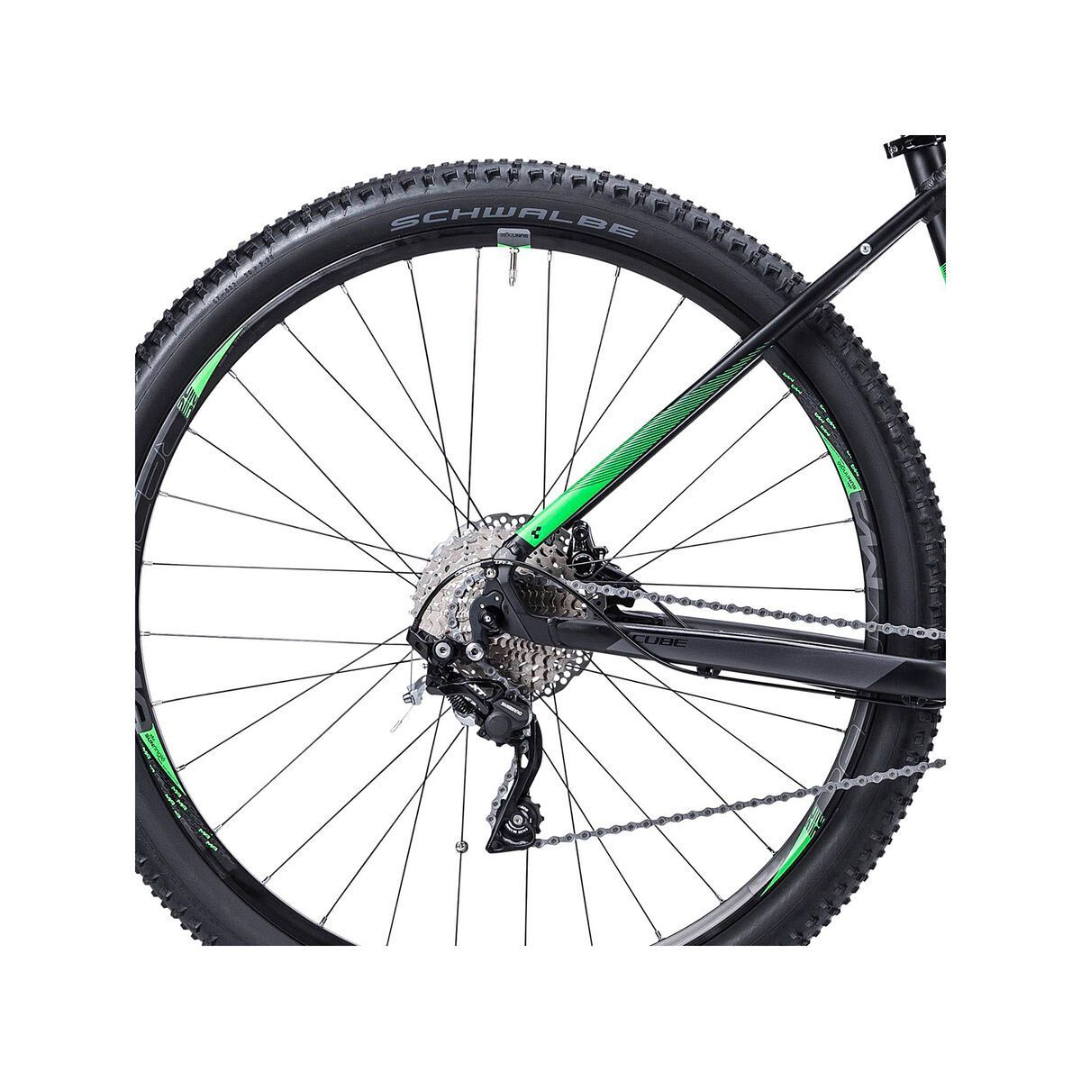 Cube Reaction Hybrid HPA Race 29 Nyon, black grey neongreen - Bild 4