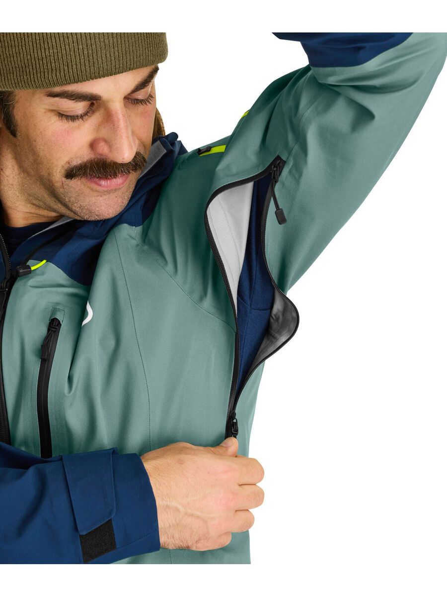 Ortovox 3L Deep Shell Jacket M, wild herbs - Bild 3