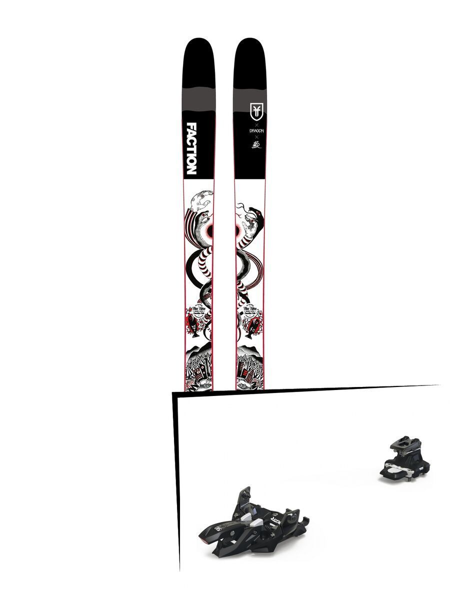 Set: Faction Prodigy 3.0 Collab 2019 + Marker Alpinist 12 black/titanium - Bild 1