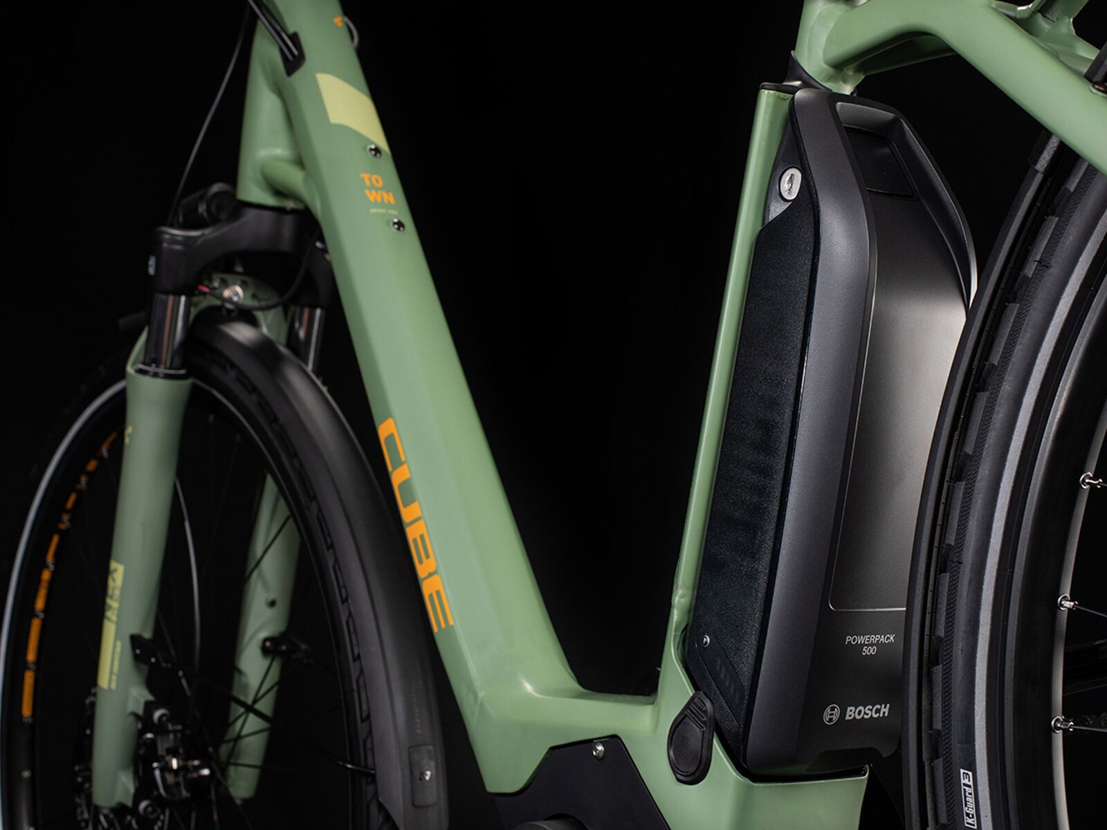 Cube Town Sport Hybrid Pro 500, green´n´orange - Bild 6