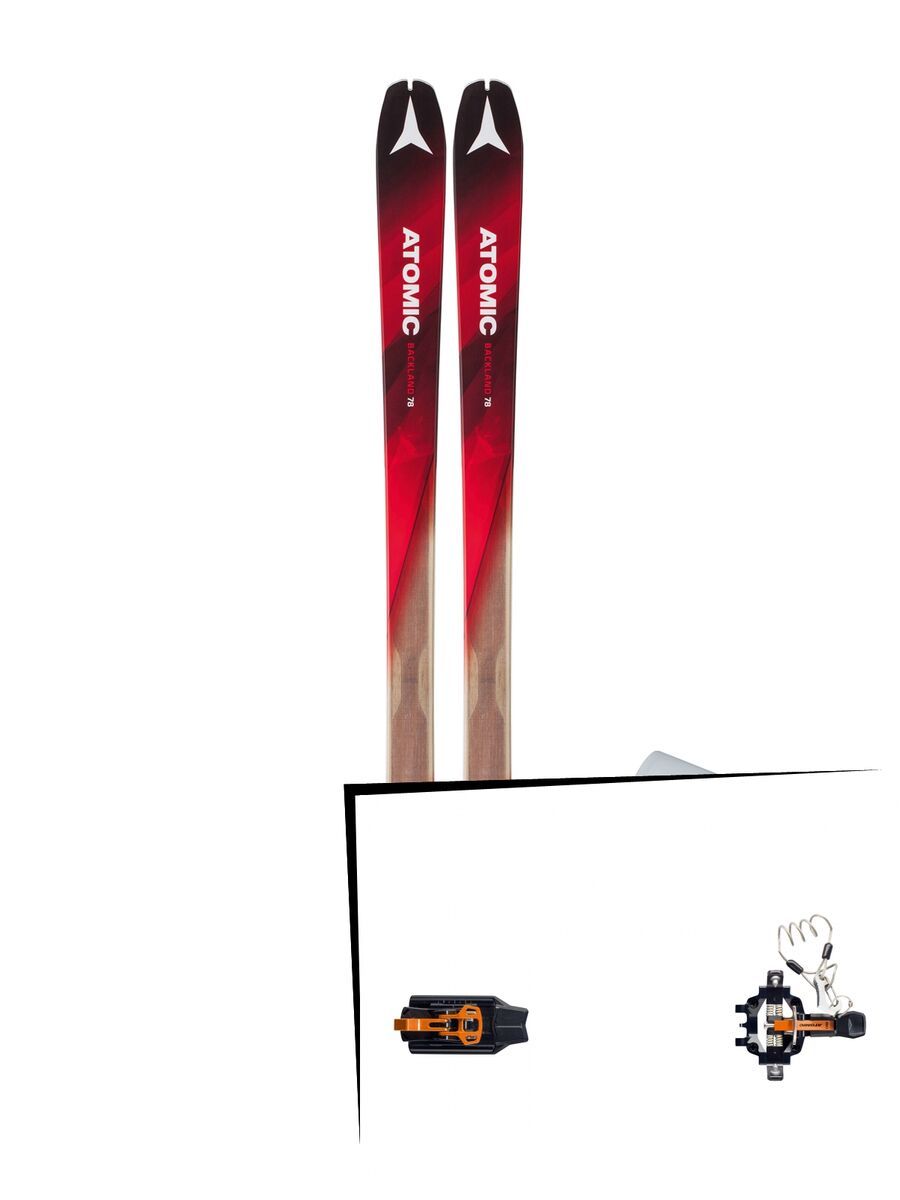 Set: Atomic Backland 78 + Skin 2018 + Atomic Backland Tour black/orange - Bild 1