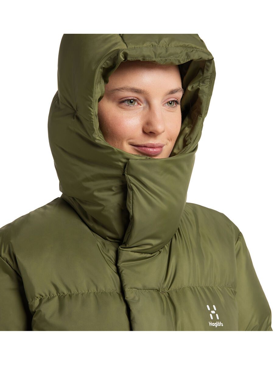 Haglöfs Long Down Parka Women, olive green - Bild 12