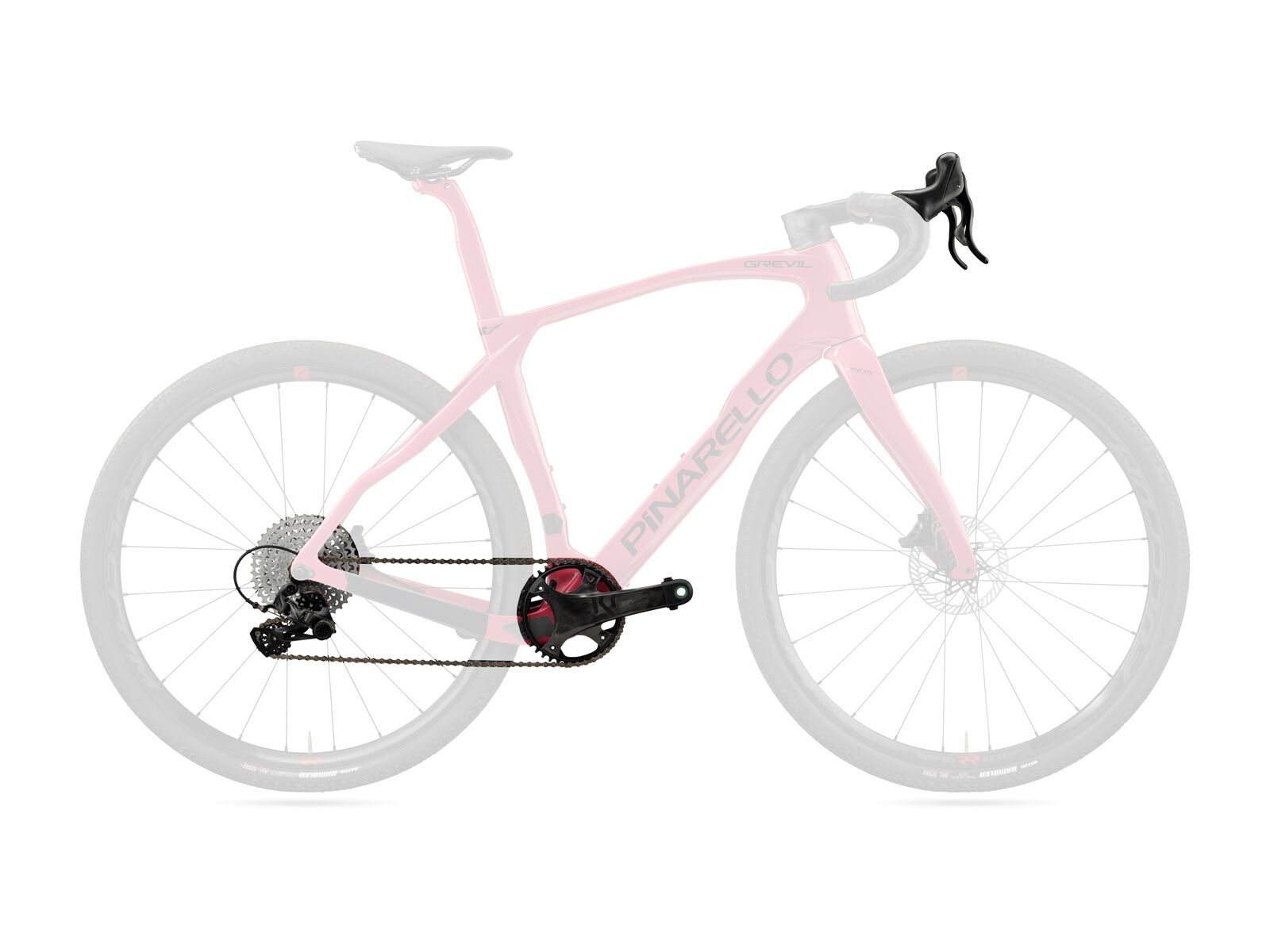 Pinarello Grevil F7 Ekar 1x13 / Fulcrum Rapid Red 500 DB - 700C, stone green - Bild 2