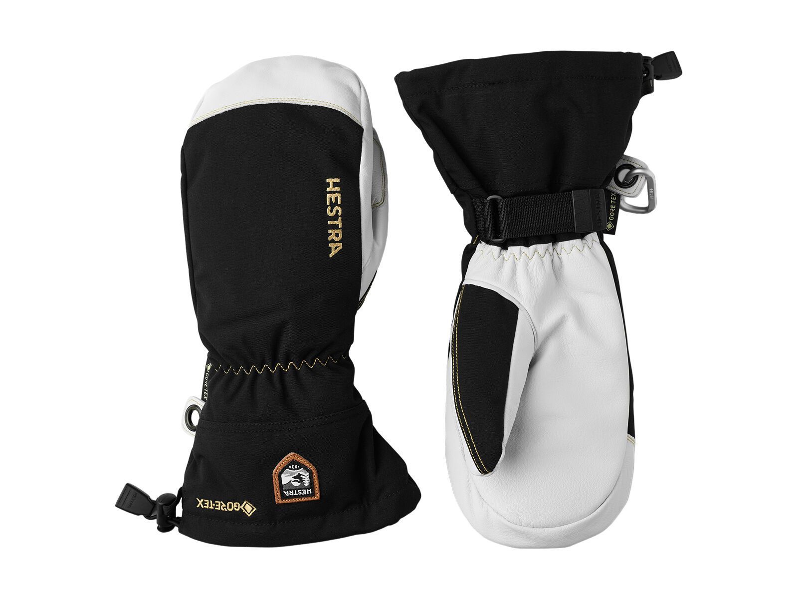 Hestra Army Leather Gore-Tex Mitt, black/natural grey - Bild 1