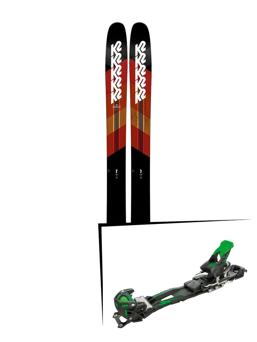 Set: K2 SKI Catamaran 2019 + Tyrolia Adrenalin 16 solid black flash green - Bild 1