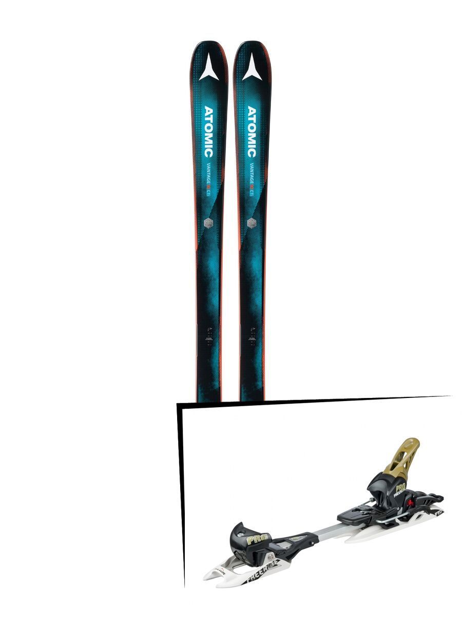 Set: Atomic Vantage 90 CTI 2018 + Fritschi Diamir Freeride Pro schwarz/oliv - Bild 1