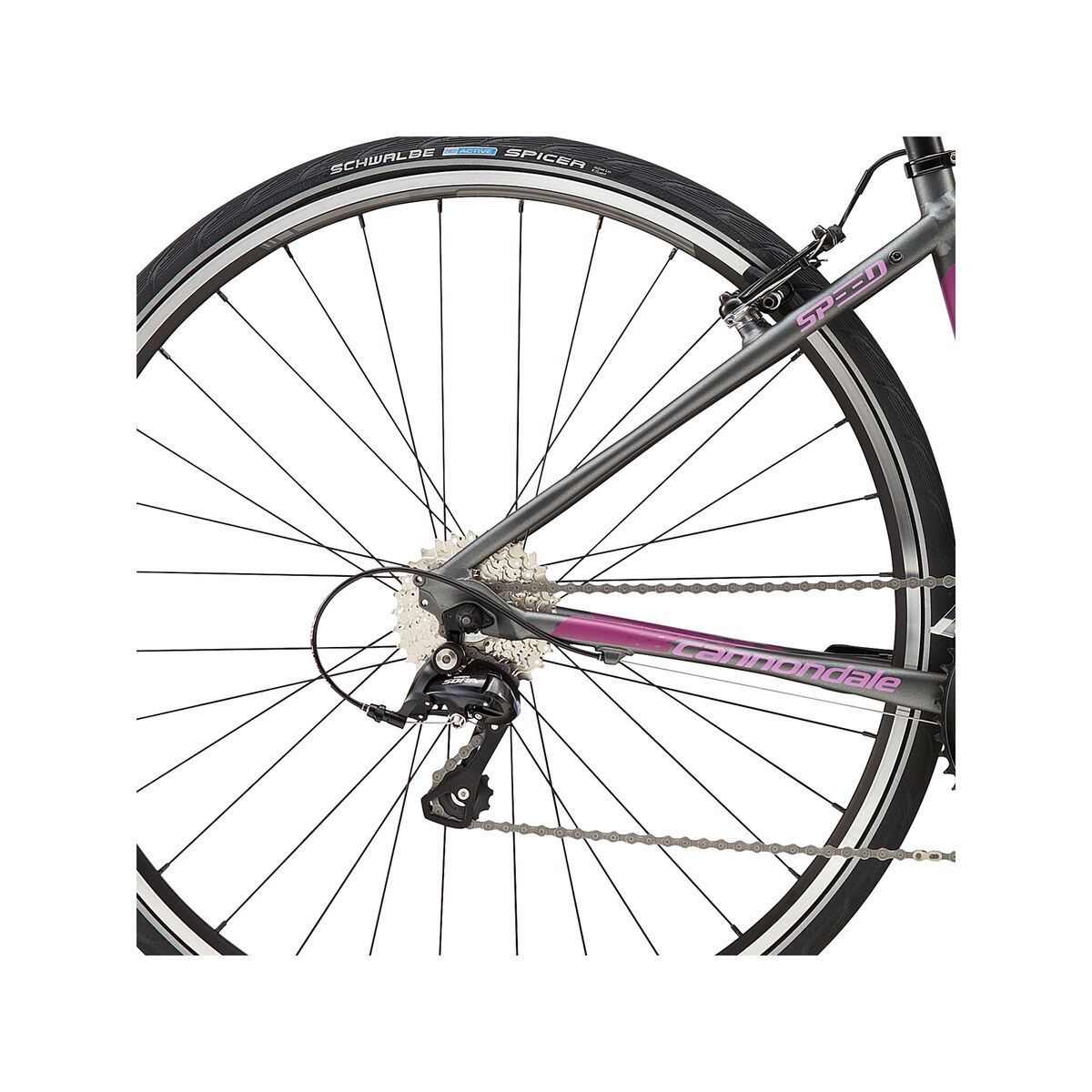 Cannondale Quick Speed Women's 3, charcoal grey w/ red violet, orchid, matte - Bild 4