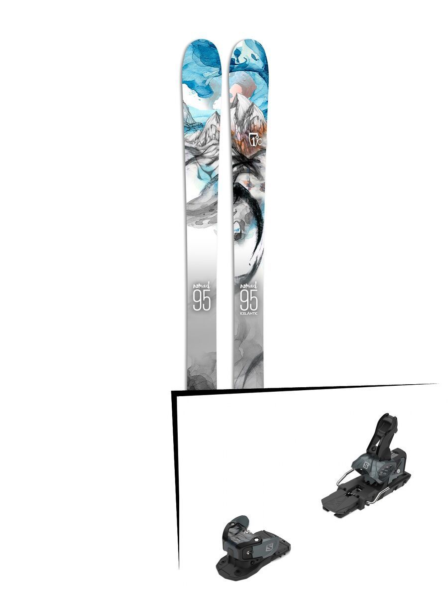Set: Icelantic Nomad 95 2017 + Salomon Warden MNC 13 (2212340) - Bild 1