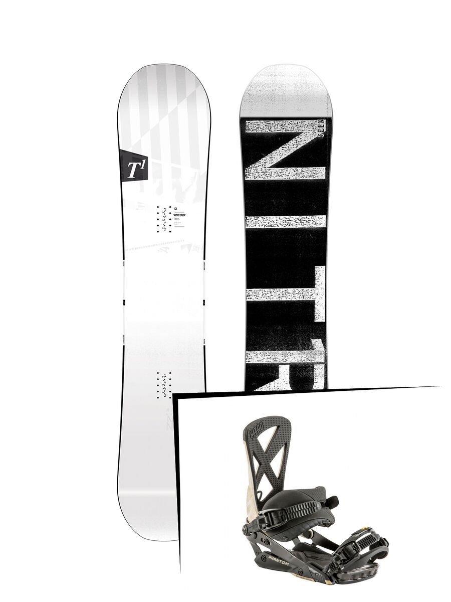 Set: Nitro T1 Wide 2019 + Nitro Phantom greywood - Bild 1