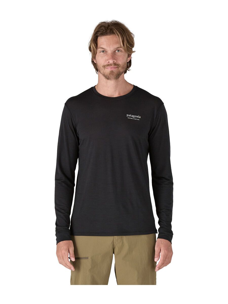 Patagonia Men's Long-Sleeved Capilene Cool Merino Graphic Shirt, black - Bild 2