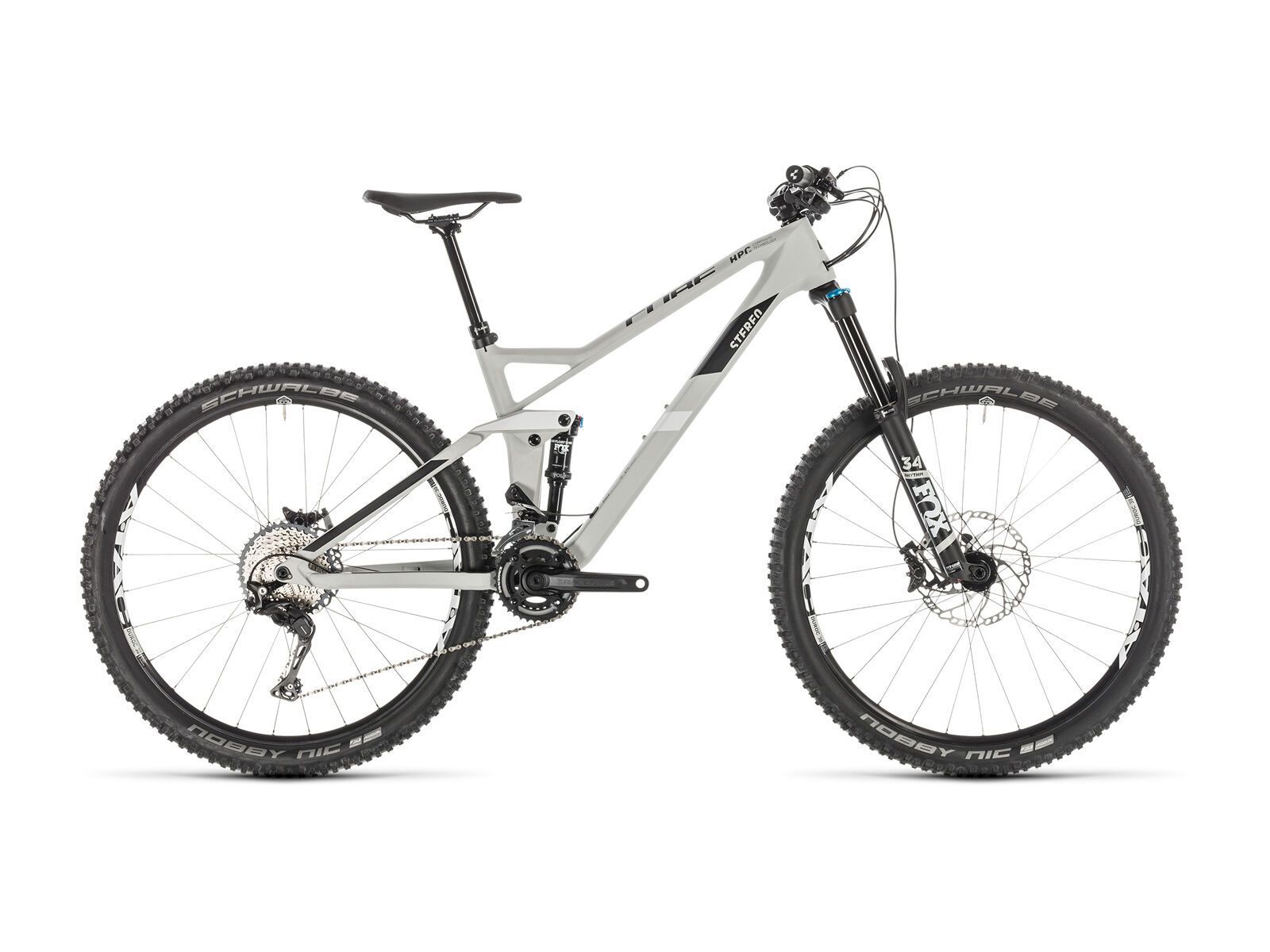 Cube Stereo 140 HPC Race 27.5, grey´n´white - Bild 1