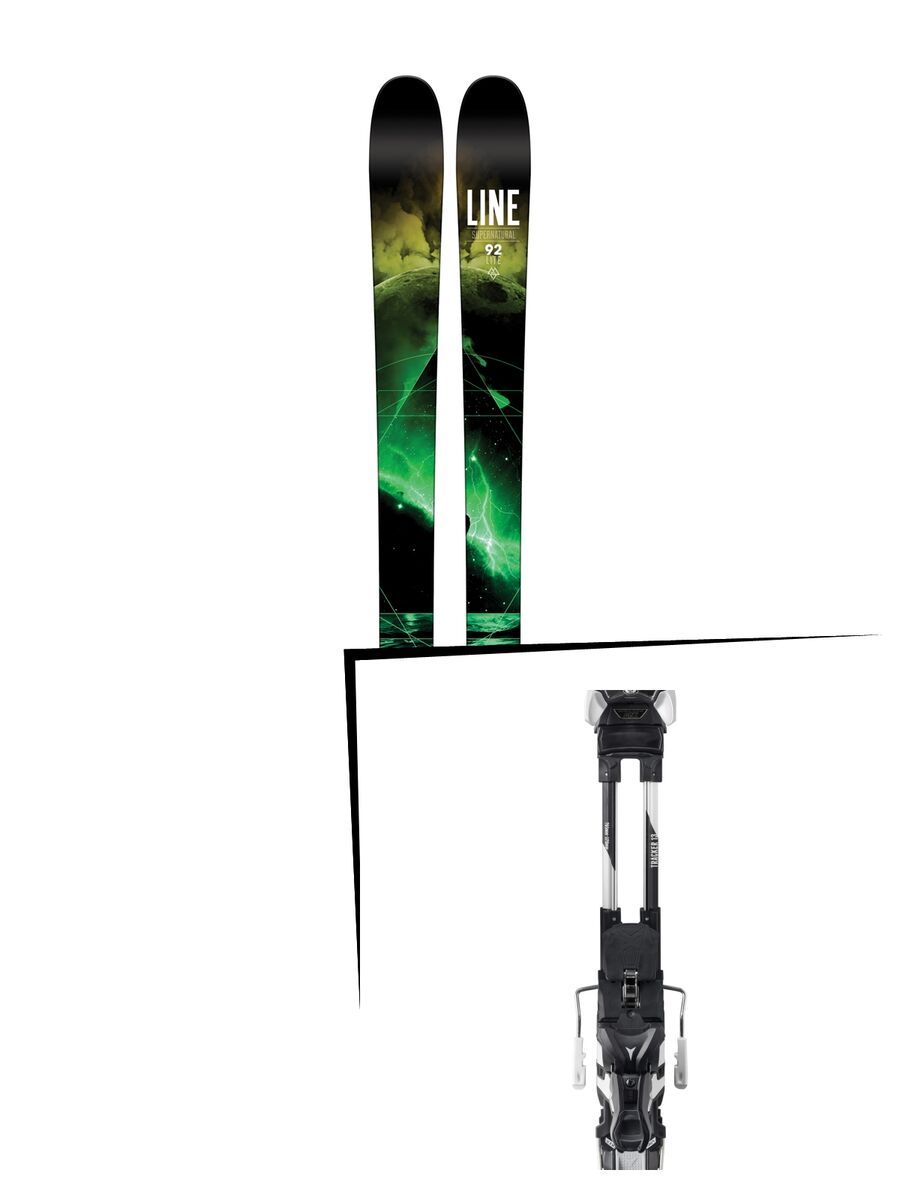 Set: Line Supernatural 92 Lite 2016 + Atomic Tracker 13 MNC 100 mm, black/silver - Skiset - Bild 1