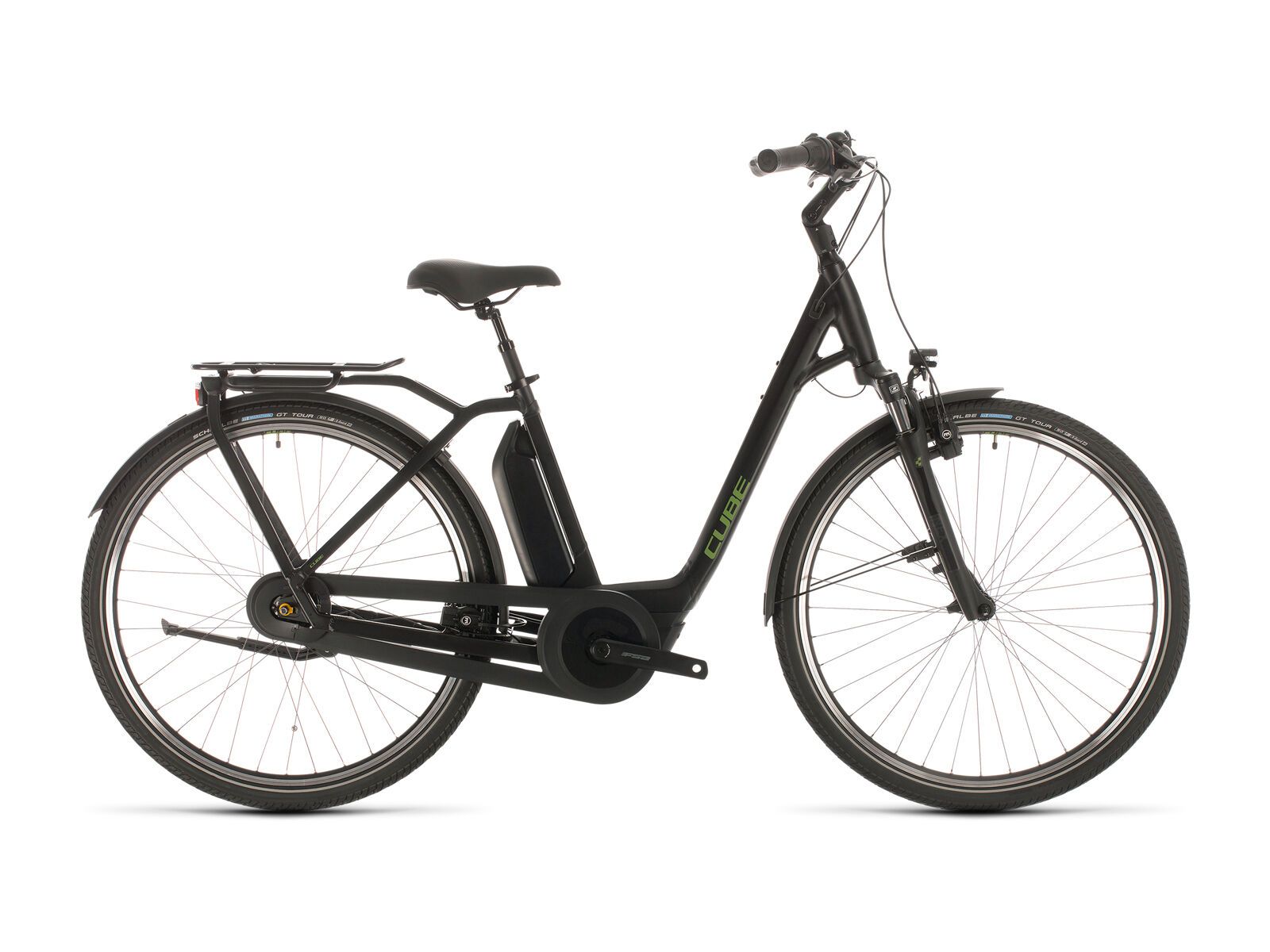 Cube Town Hybrid Pro 400, black´n´green - Bild 1