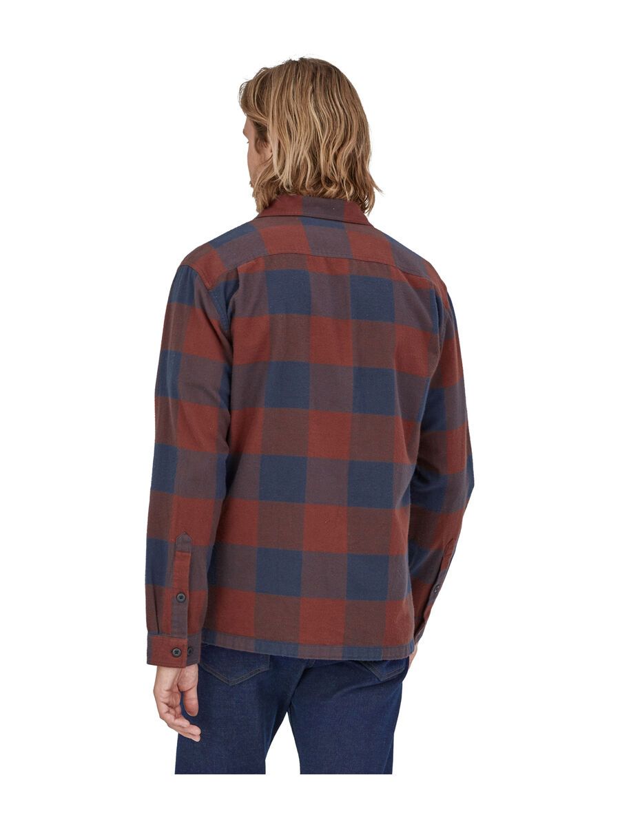 Patagonia Men’s Long-Sleeved Organic Cotton Flannel Shirt, mountain plaid: smolder blue - Bild 2