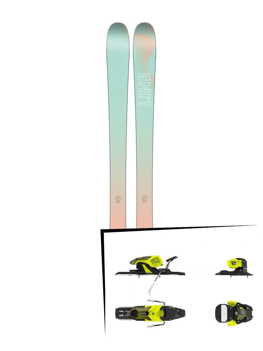 Set: Line Soulmate 86 2018 + Salomon Warden 11 yellow/black - Bild 1