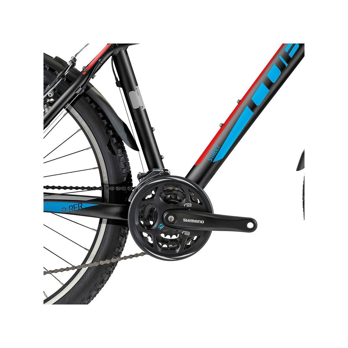 Cube Aim Street, black/neonred/blue - Bild 3