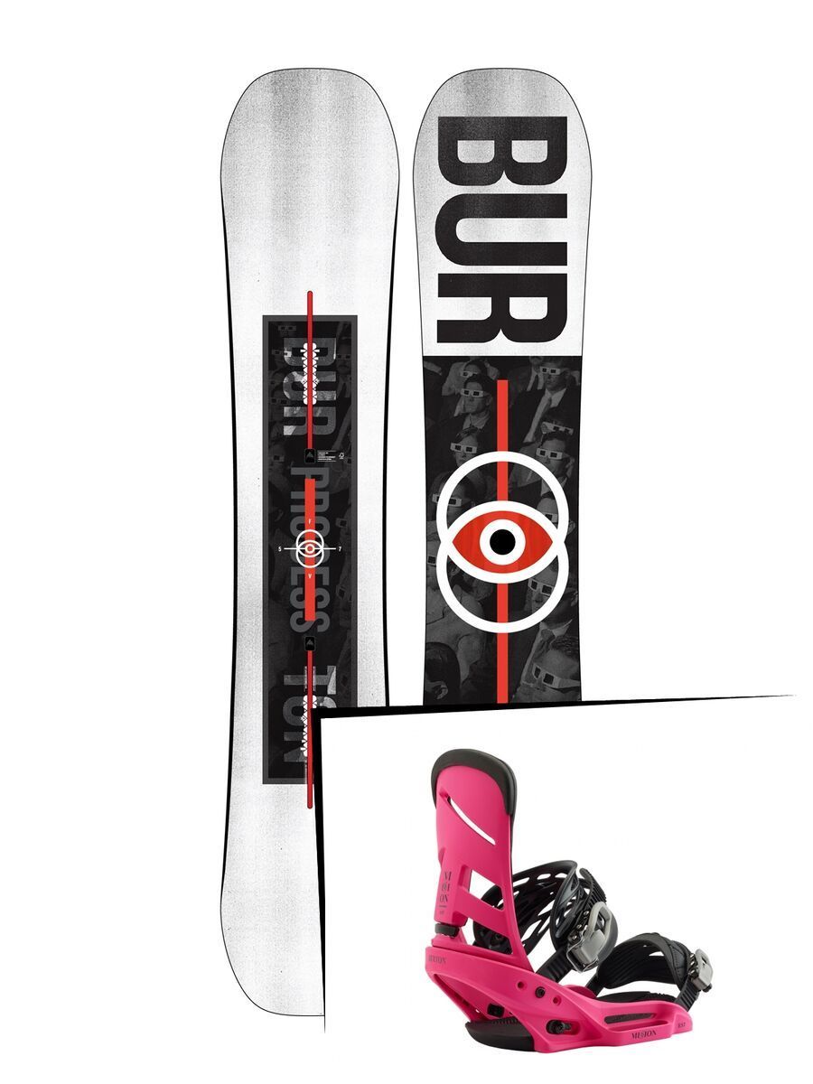 Set: Burton Process Flying V 2019 + Burton Mission EST pink - Bild 1