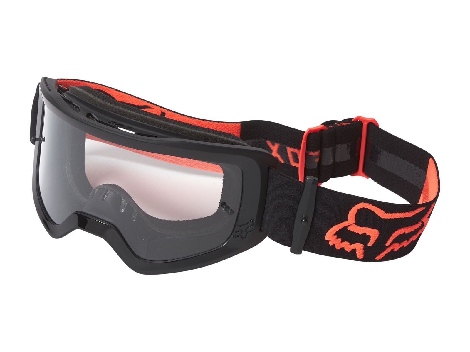 Fox Youth Main Stray Goggle - Clear, black/orange - Bild 2