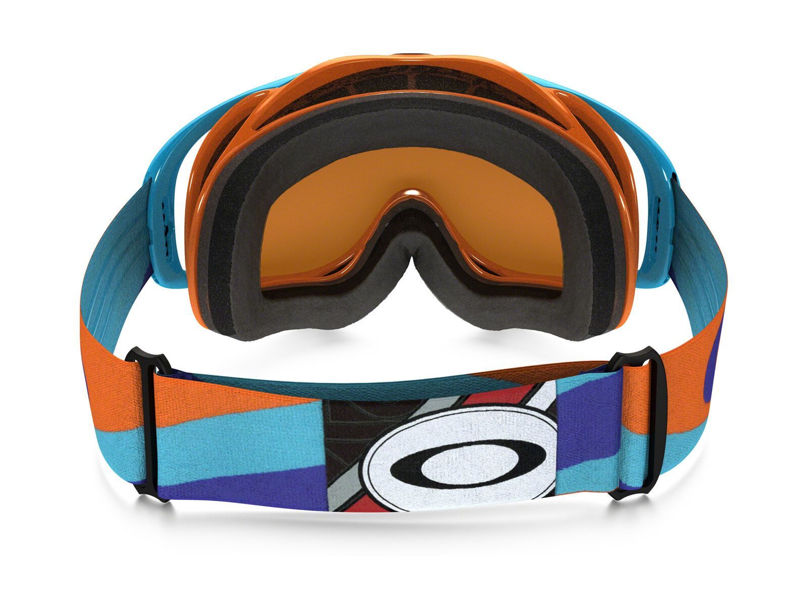 Oakley Crowbar MX Heritage Racer Goggle, bright orange/Lens: ice iridium - Bild 3