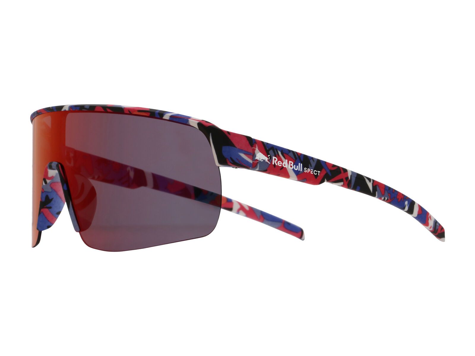 Red Bull Spect Eyewear Dakota, Smoke/Red-Purple Mirror / matt blue-burgundy pattern - Bild 4