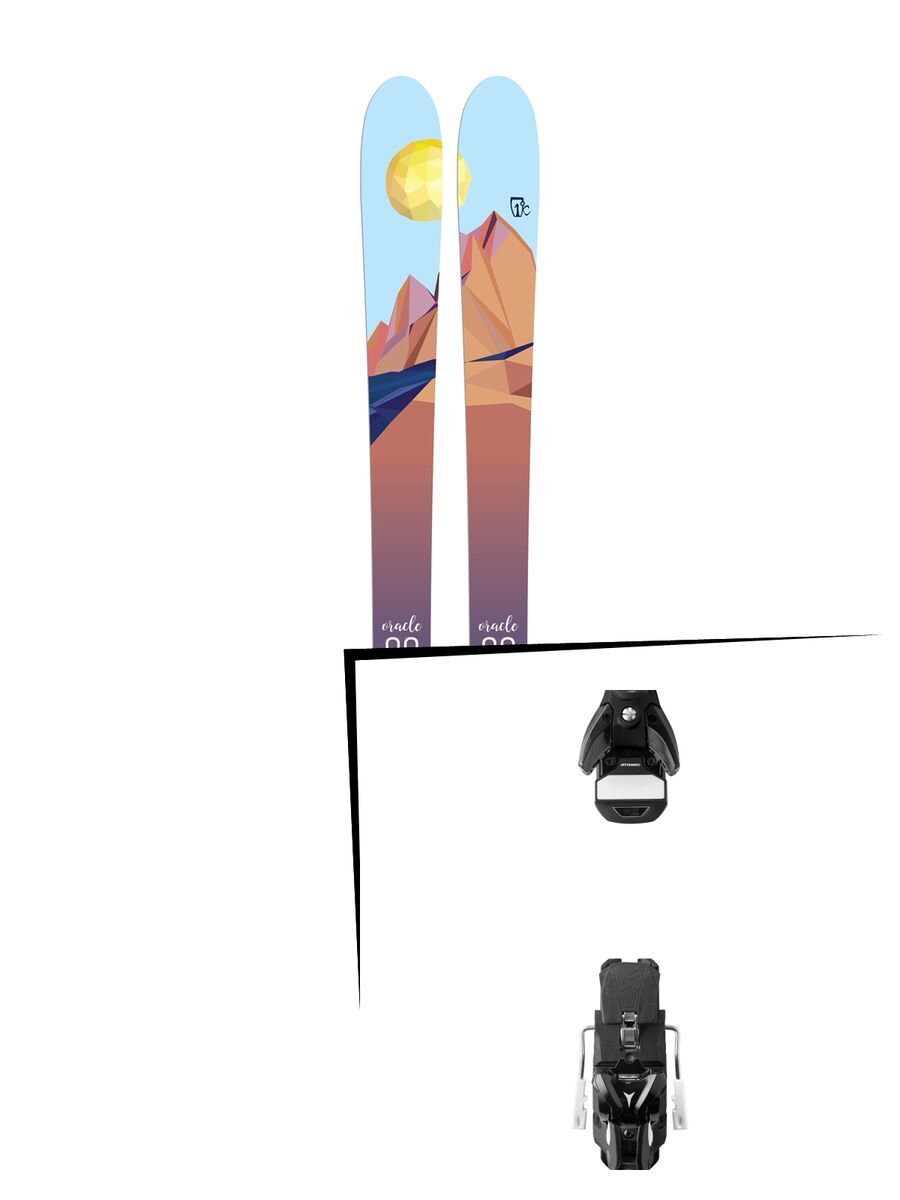 Set: Icelantic Oracle 88 2018 + Atomic STH 13 WTR black/gun metal - Bild 1