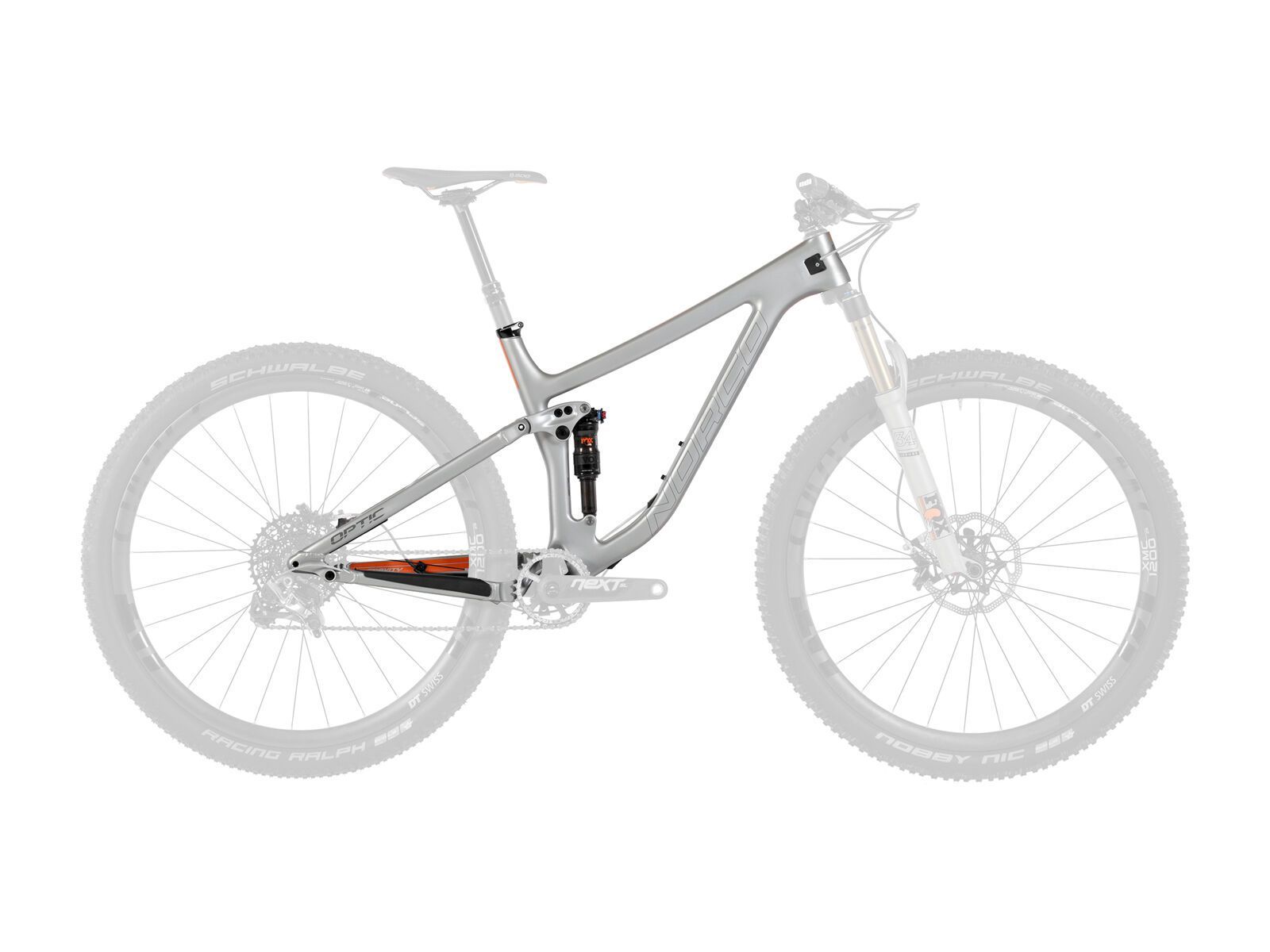 Norco Optic C 9.1 Frame, silver/orange - Bild 1