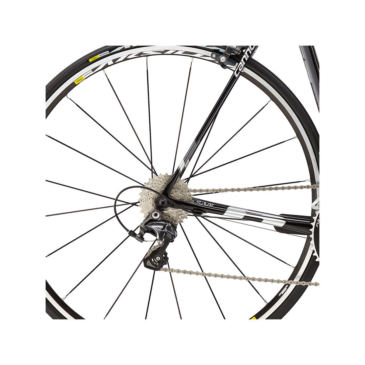 Cannondale SuperSix Evo Ultegra 3, jet black, with charcoal grey and fine silver details - Bild 4