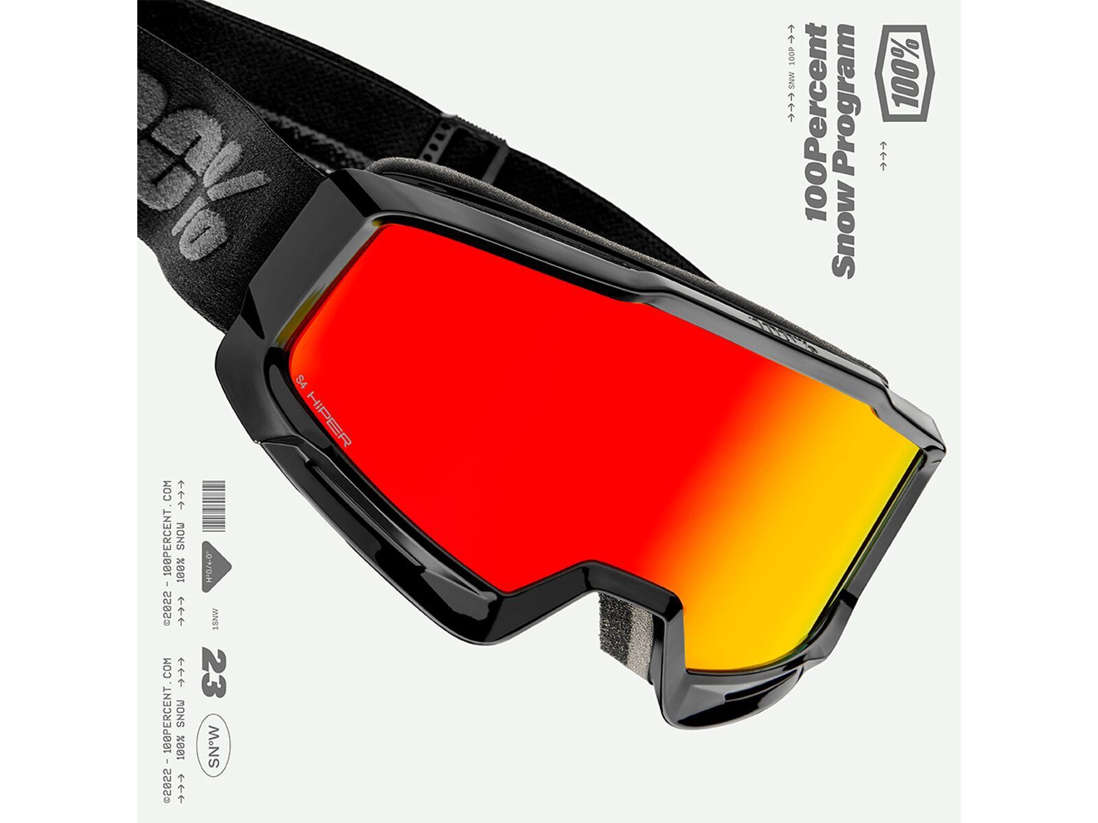 100% Okan - HiPER Vermillion w/Red ML Mi, essential black - Bild 3