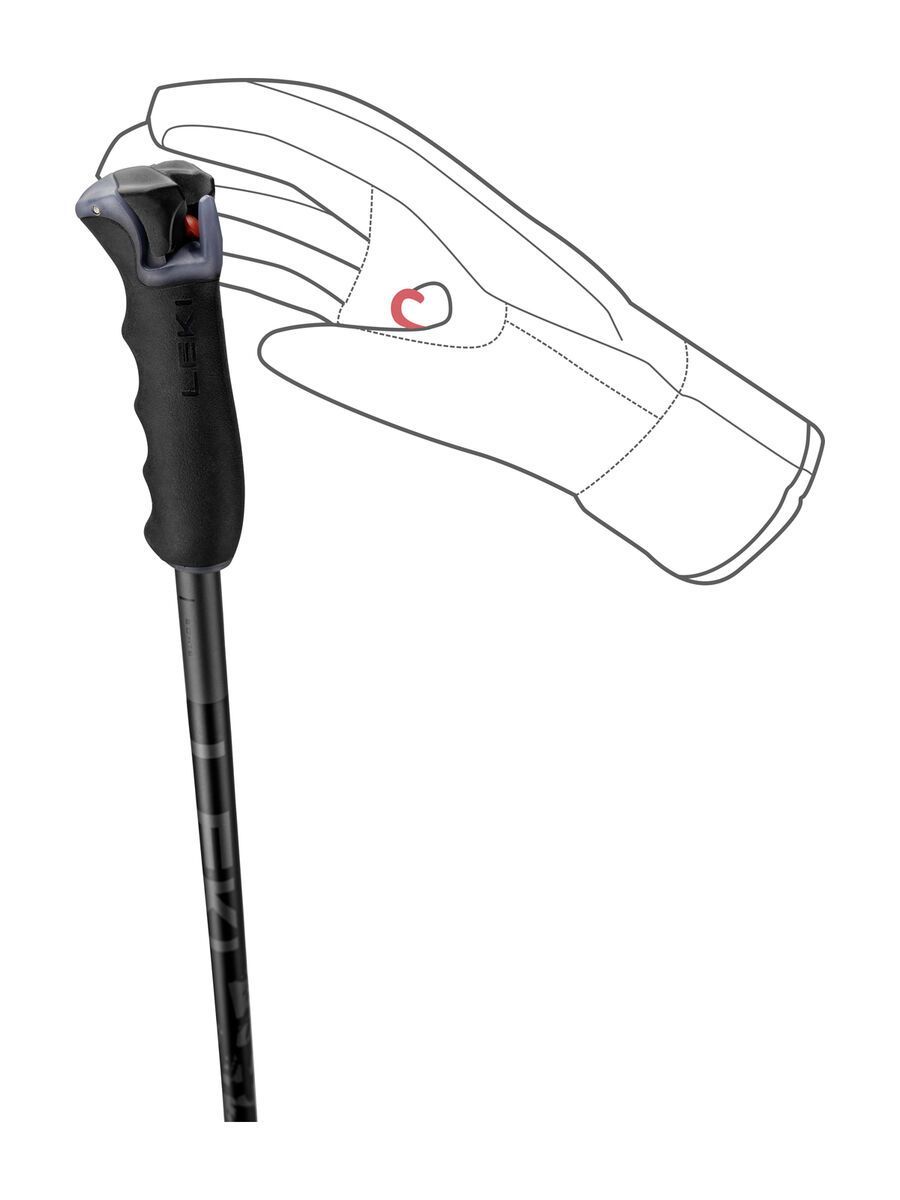 Leki Detect S, dark anthracite/black - Bild 4