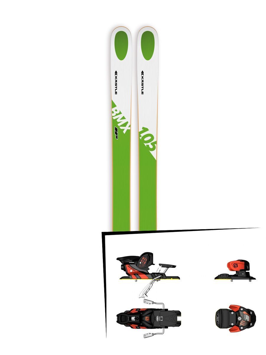 Set: Kästle BMX105 HP 2018 + Salomon Warden MNC 13 white/black/orange - Bild 1