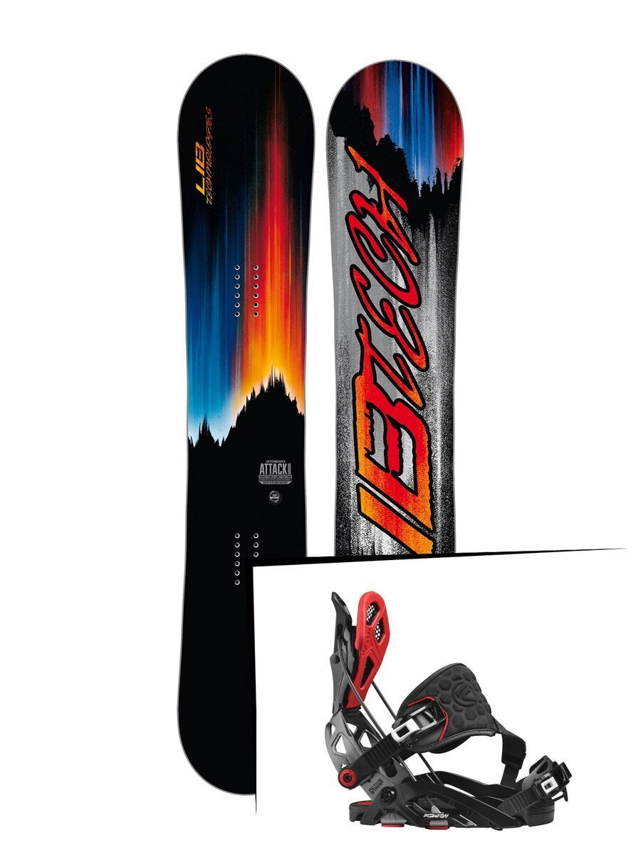 Set: Lib Tech Attack Banana 2017 + Flow Fuse-GT Hybrid (1718348S) - Bild 1