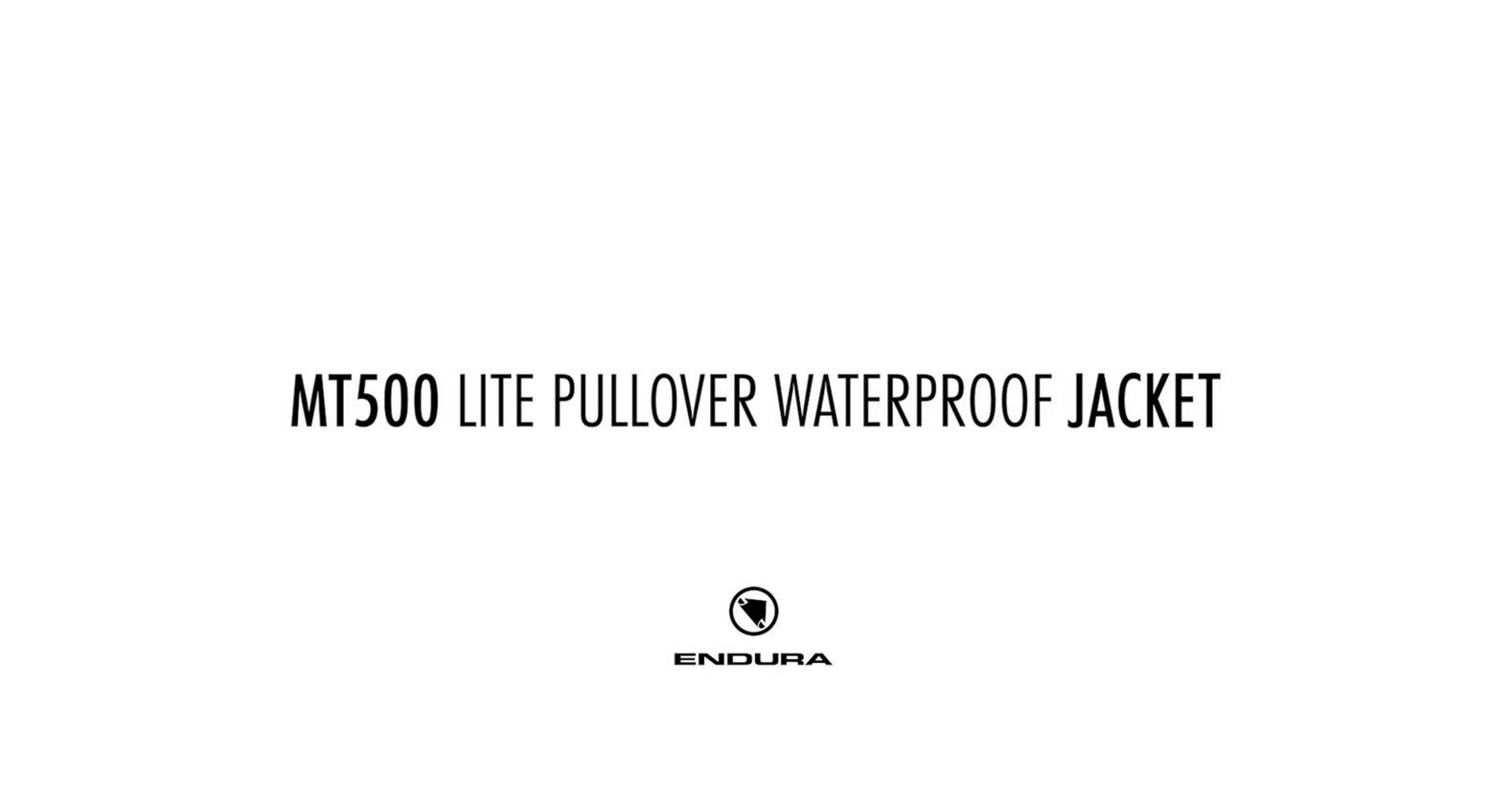 Endura MT500 Lite Wasserdichte Pulloverjacke, schwarz - Video 3