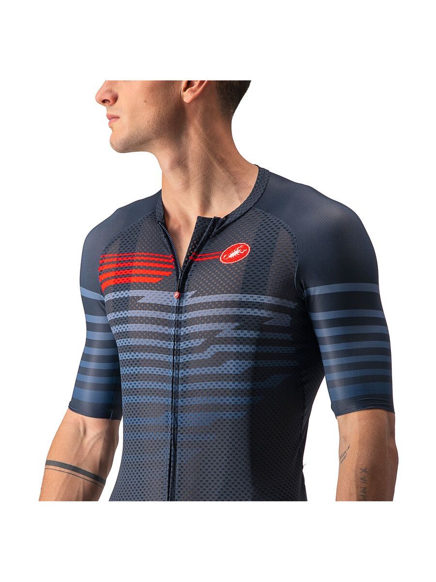 Castelli Climber's 3.0 SL Jersey, savile blue/red - Bild 3