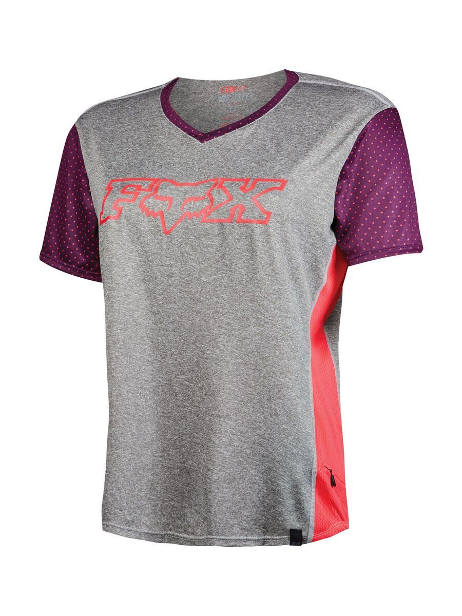 Fox Womens Indicator SS Jersey, heather graphite - Bild 1