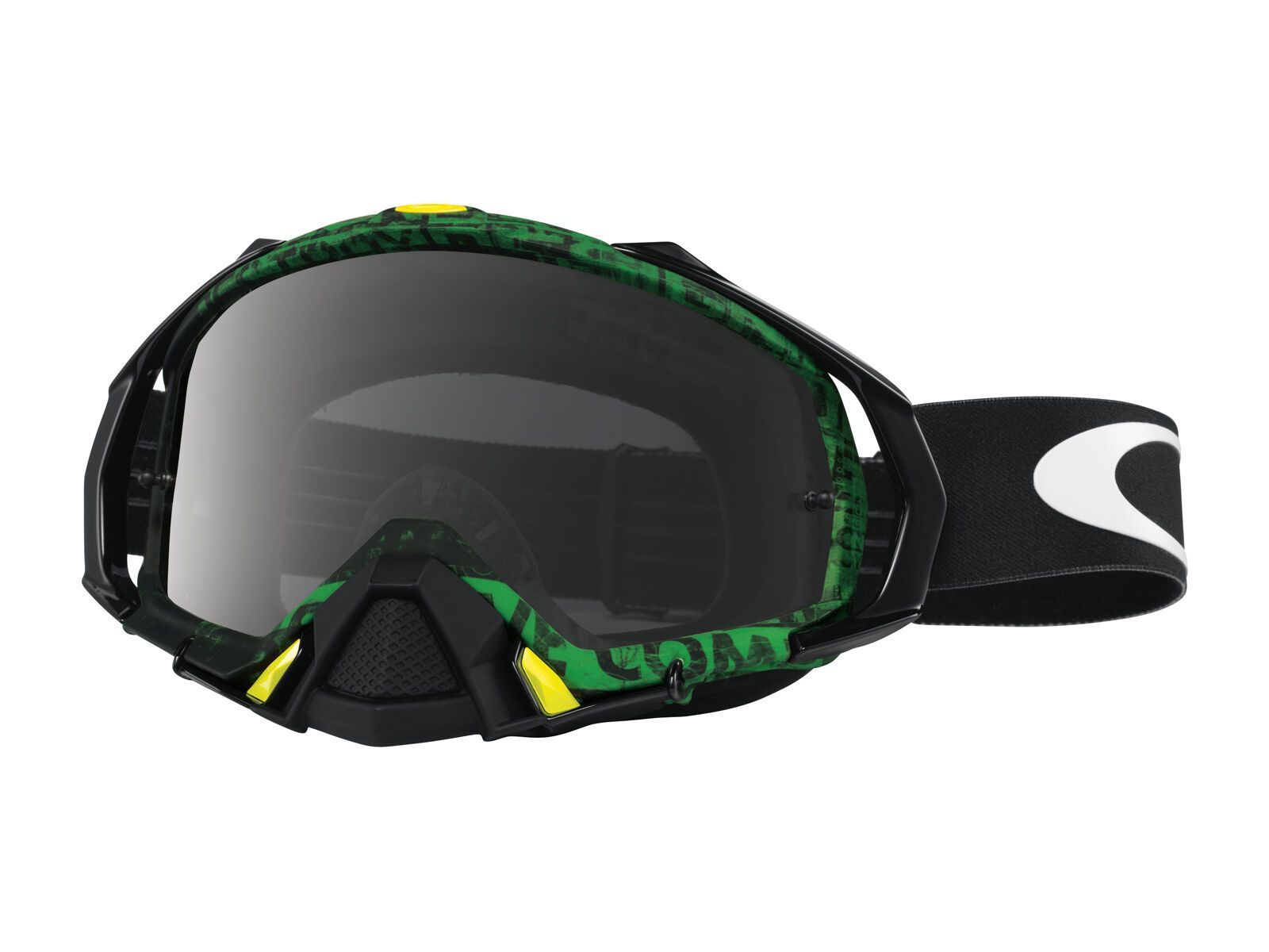 Oakley Mayhem Pro MX, distress tagline green;/yellow/Lens: dark grey - Bild 1